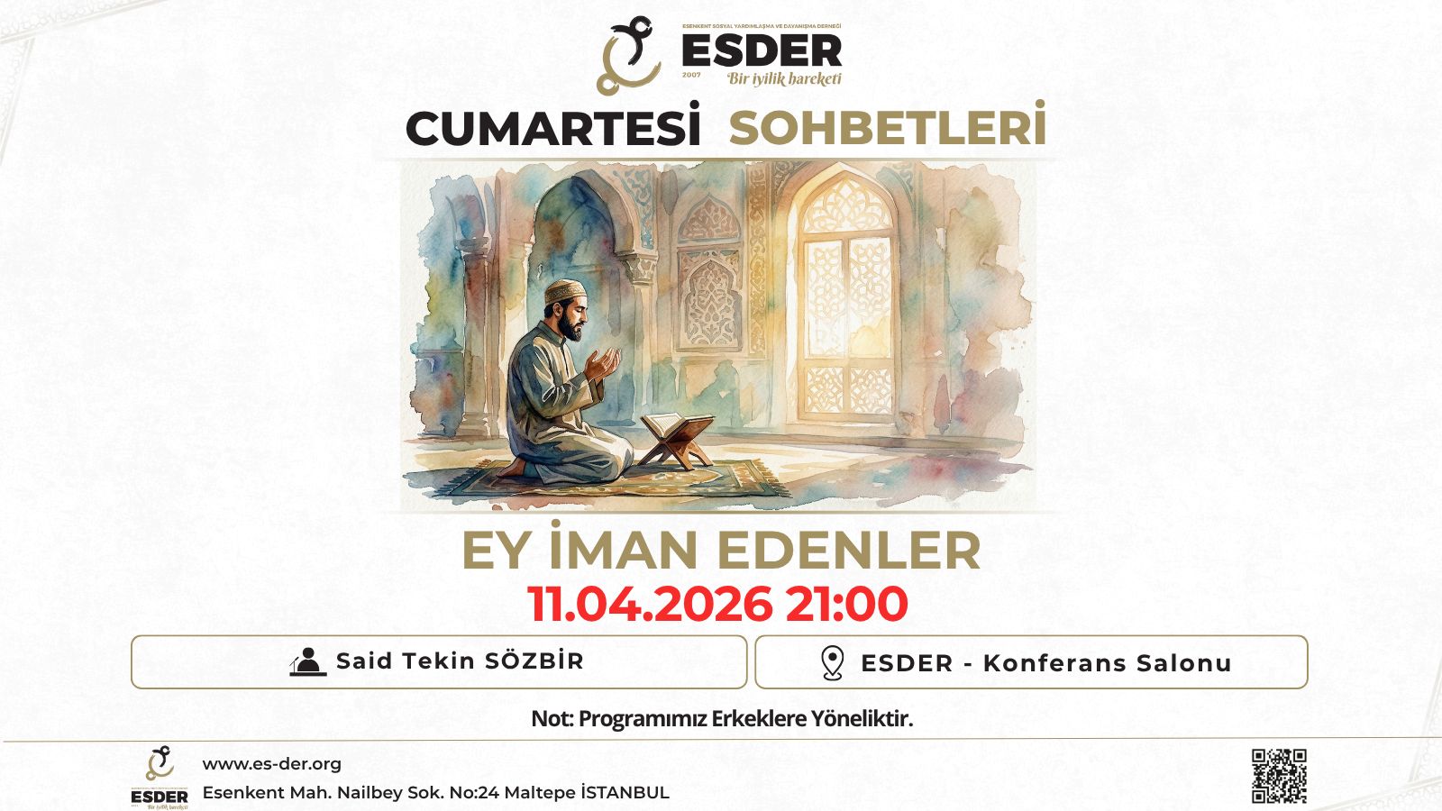 ESDER CUMARTESİ SOHBETLERİ 